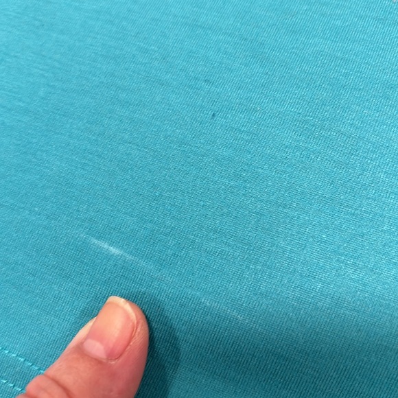 Layerz Collection Floral Embroidered Turquoise Top Women’s Size Medium - Picture 4 of 10